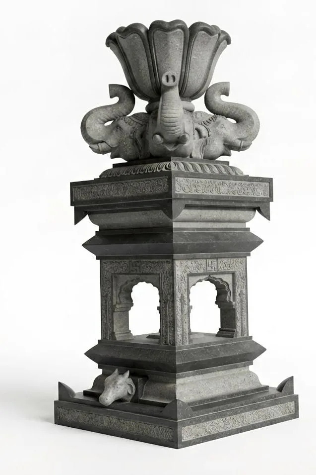 Classical Elephant Head Tulsi Vrindavan