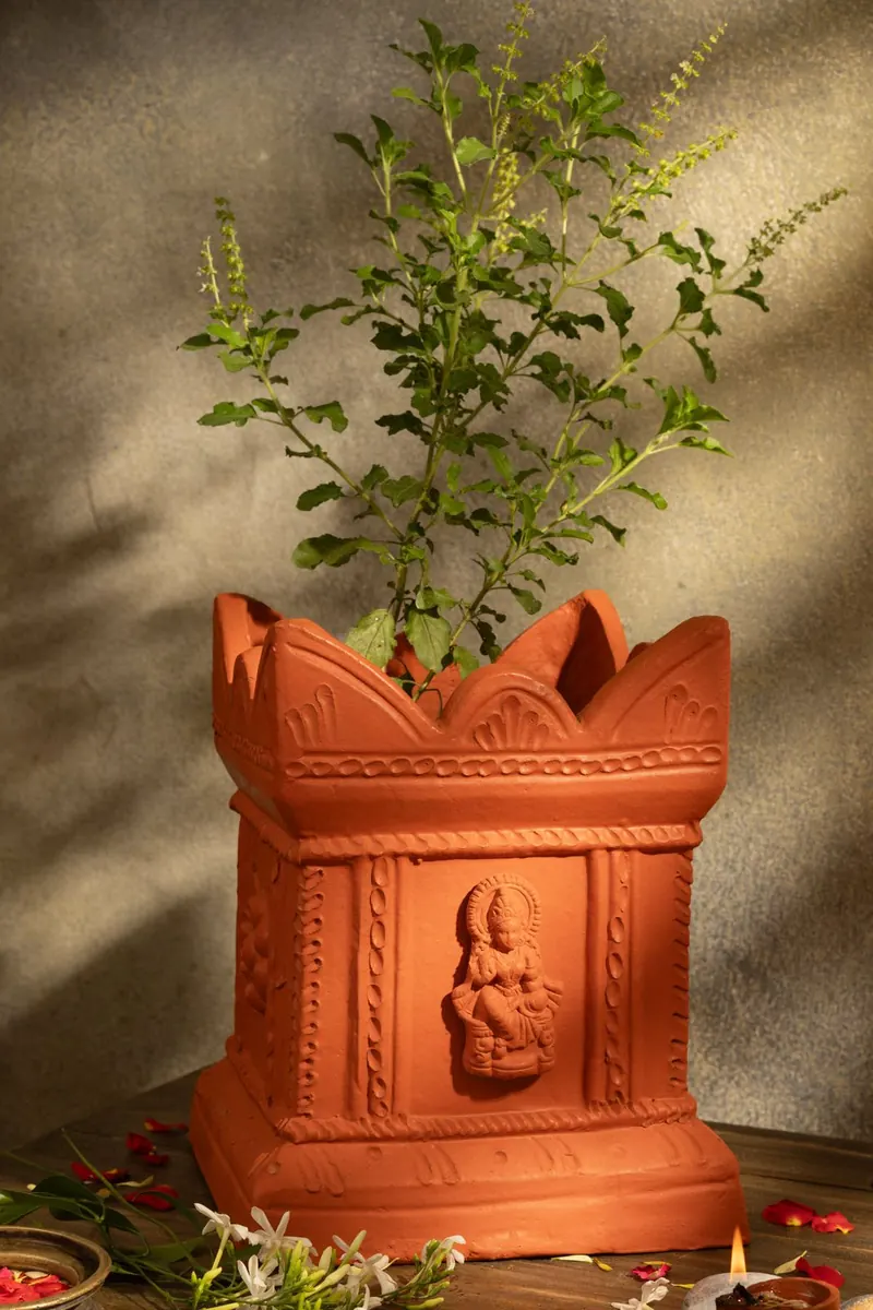 Traditional Lakshmi Relief Tulsi Vrindavan