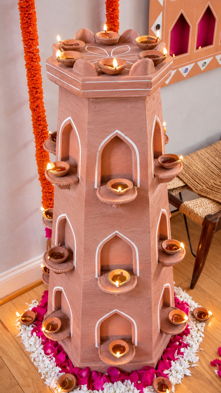 Traditional Hexagonal Tower Deepmala
