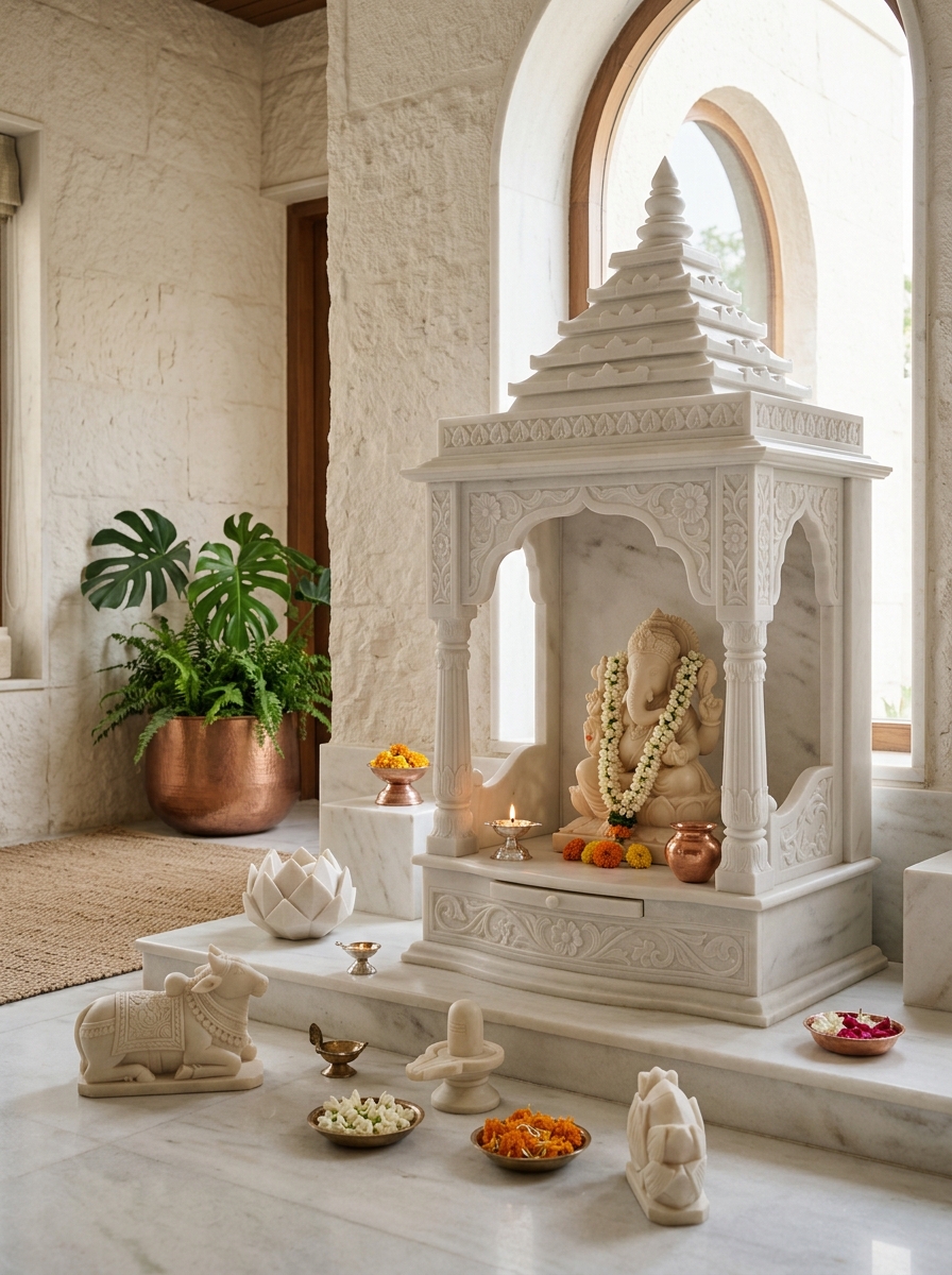 Spiritual Collections in Agariya White Marble