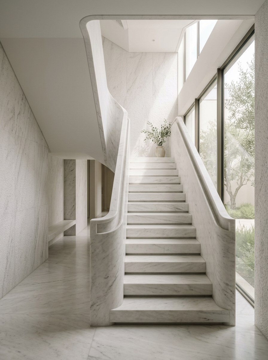 Landscape Elements in Ambaji White Marble