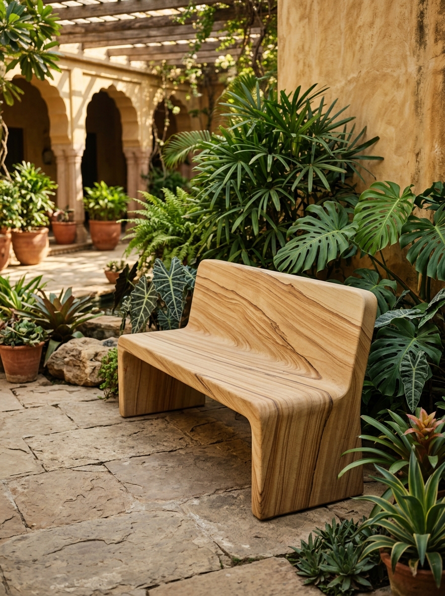 Stone Furniture in Khatu Teak Sandstone